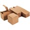 Premium Kraft Gift Boxes 50 Pack 3 x 3 x 3 inches Brown Paper Gift Boxes with Lids for Gifts, Cupcake Boxes and Crafting, Easy Assemble Boxes